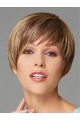 Traditiona Blonde Straight Cropped Synthetic Wigs