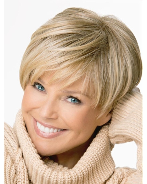 Shining  Boycuts Blonde Short Wigs