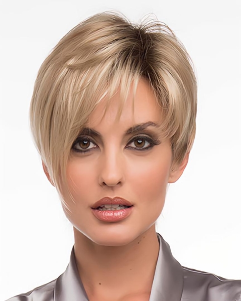 Synthetic Blonde Straight Top Short Wigs