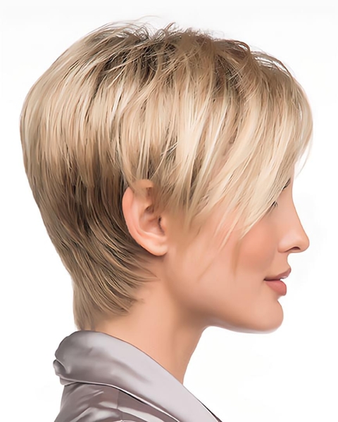 Synthetic Blonde Straight Top Short Wigs