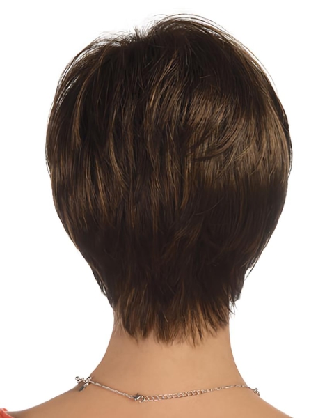 Lace Front Layered Straight Short Wigs