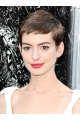 Gorgeous Lace Front Straight Cropped Anne Hathaway Wigs