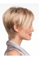 Synthetic Blonde Monofilament Graceful Short Wigs