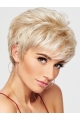 4" Cropped Wavy Blonde Boycuts High Quality Synthetic Wigs