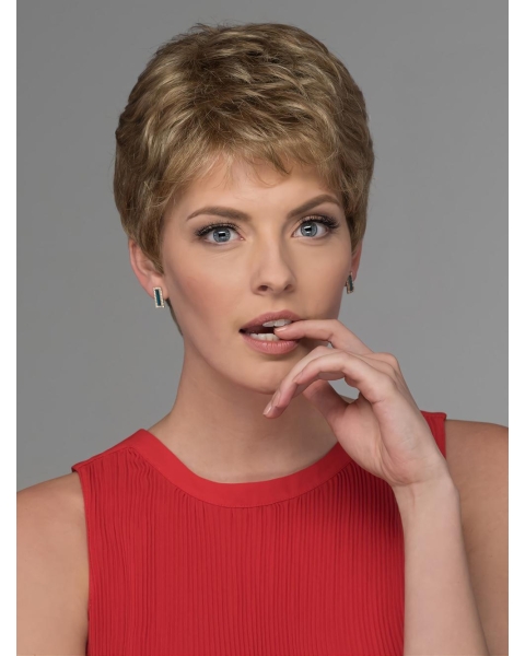 Cropped Monofilament Synthetic Wigs