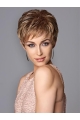 Cropped Brown Capless Synthetic Wigs