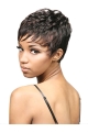 Easy Black Wavy Cropped African American Wigs