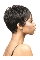 Easy Black Wavy Cropped African American Wigs