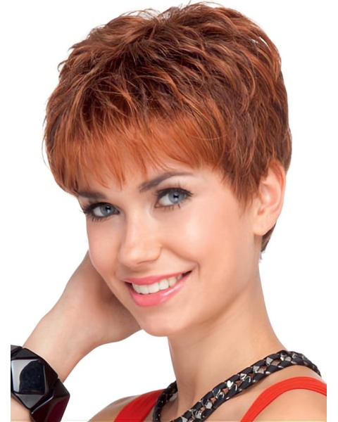 Lace Front Durable Boycuts Wavy Short Wigs