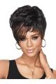 Radiant Black Wavy Cropped African American Wigs