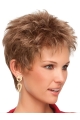 Nice Blonde Wavy Cropped Synthetic Wigs