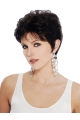 Black Wavy Remy Human Hair Wholesome Short Wigs