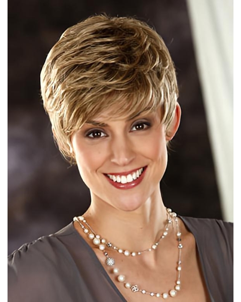 Boycuts Wavy Synthetic Fashionable Short Wigs