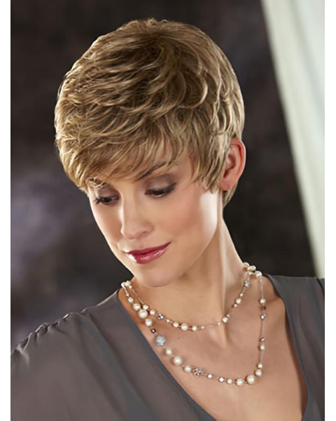 Boycuts Wavy Synthetic Fashionable Short Wigs