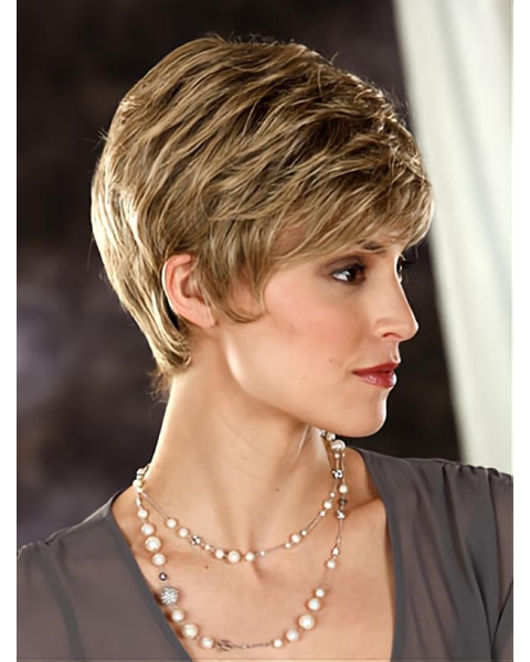 Boycuts Wavy Synthetic Fashionable Short Wigs