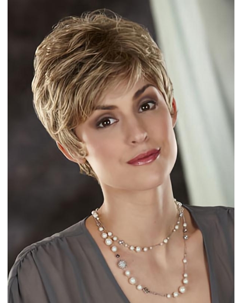 Boycuts Wavy Synthetic Fashionable Short Wigs