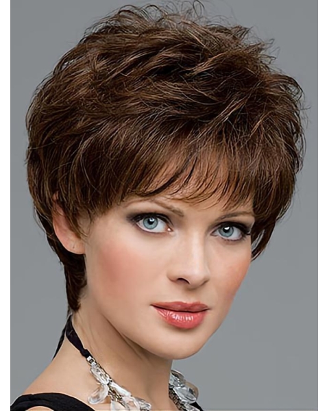 Lace Front Impressive Boycuts Wavy Short Wigs