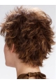 Brown Wholesome Boycuts Wavy Short Wigs