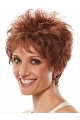 Auburn Boycuts Wavy Short Wigs