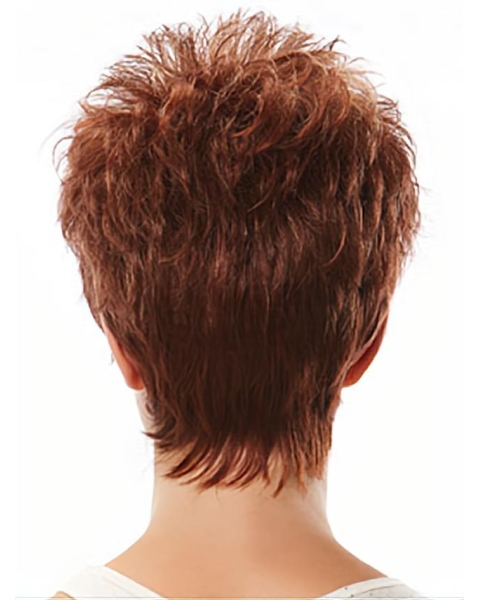 Auburn Boycuts Wavy Short Wigs