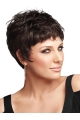 Mature Auburn Boycuts Wavy Short Wigs