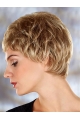 Blonde Wholesome Boycuts Wavy Short Wigs