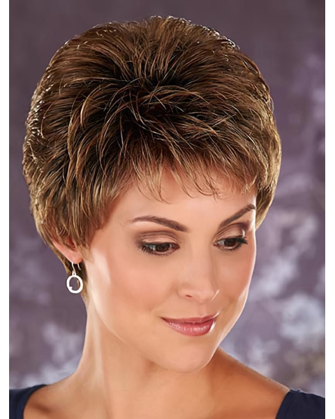 Boycuts Wavy Synthetic Fashion Short Wigs