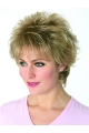 Blonde Traditiona Boycuts Wavy Short Wigs