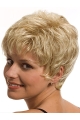 Modern Wavy Boycuts Blonde Short Wigs