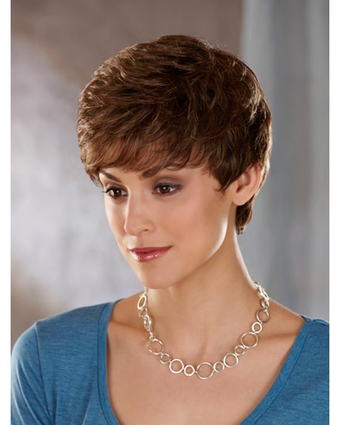 Preferential Lace Front Wavy Cropped Classic Wigs