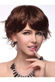 Online Auburn Layered Wavy Short Wigs