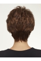 Modern Brown Wavy Cropped Wigs For Cancer