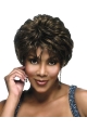 Easeful Brown Wavy Cropped African American Wigs