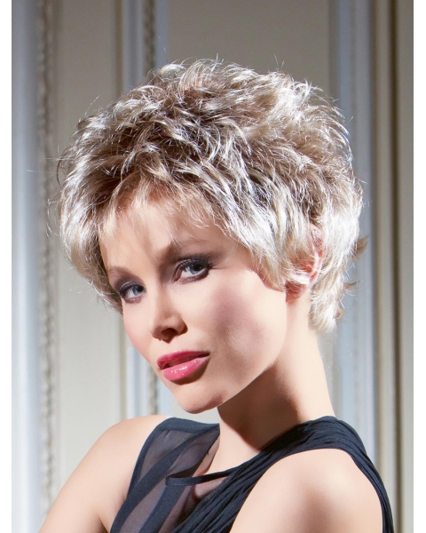 Braw Blonde Wavy Cropped Synthetic Wigs