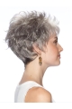 Fashion Wavy Cropped Synthetic Grey Wigs For Cancer