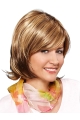 Synthetic 12" Wavy Chin Length Blonde Bob Cut Wigs