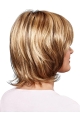 Synthetic 12" Wavy Chin Length Blonde Bob Cut Wigs