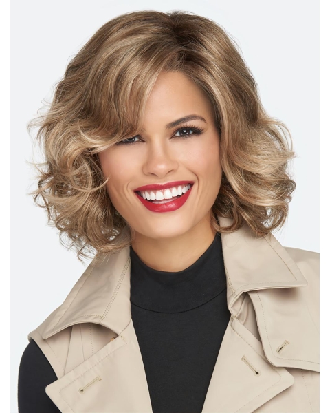 Wavy Chin Length 12" Monofilament Bob Best Synthetic Wigs