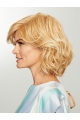 Blonde Capless 12" With Bangs Exquisite Synthetic Wigs