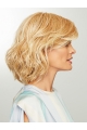 Blonde Capless 12" With Bangs Exquisite Synthetic Wigs