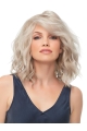 Blonde 100% Hand-Tied 12" With Bangs Ideal Synthetic Wigs