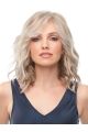 Blonde 100% Hand-Tied 12" With Bangs Ideal Synthetic Wigs