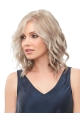 Blonde 100% Hand-Tied 12" With Bangs Ideal Synthetic Wigs