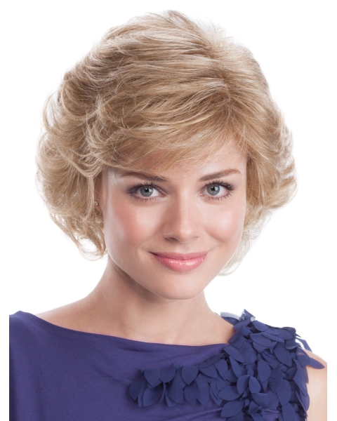 Blonde Capless Wavy 9" Wig For Women Classic Style