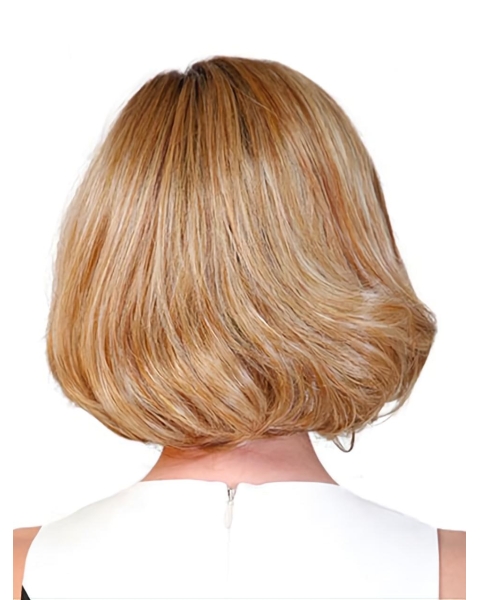 Wavy 10" Auburn Synthetic Bobs Women Wig Medium