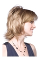 Modern Blonde Chin Length Synthetic Wigs