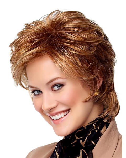 Natural Monofilament Wavy Chin Length Wigs