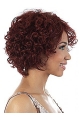 Preferential Red Wavy Chin Length African American Wigs