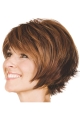 Brown Discount Bobs Wavy Short Wigs