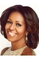 Michelle Obama Medium Wavy Wigs Lace Front Wigs 